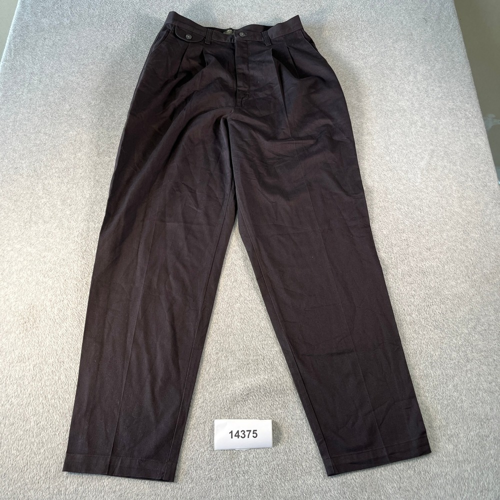 Lee Casuals Pants Womens 14 MED Brown Excellent Vintage Pleated Grunge